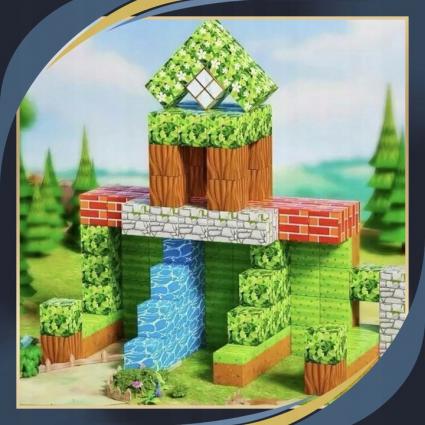 KLOCKIMAGNETYCZNEMINECRAFTSZEŚCIANY100KLOCKÓWUKŁADANIA+6FIGUREKNazwaBLOCZKIPIKSELE