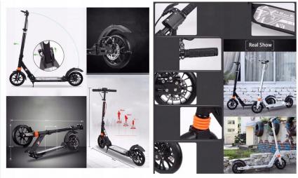 HULAJNOGADUŻEKOŁADOROSŁYCHSCOOTER20CMTARCZOWYHAMULECAMORTYZATORYMarkaAzaris