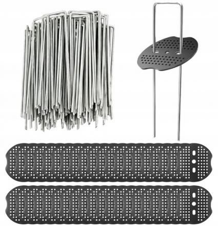 SZPILKINIERDZEWNESTALOWEDOAGROWŁÓKNINYAGROTKANINYKOTWY40SZT+RINGI