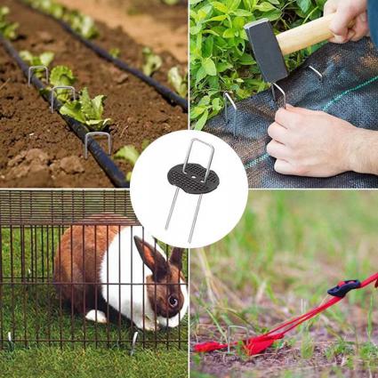 SZPILKINIERDZEWNESTALOWEDOAGROWŁÓKNINYAGROTKANINYKOTWY40SZT+RINGIDługość(dłuższybok)15cm