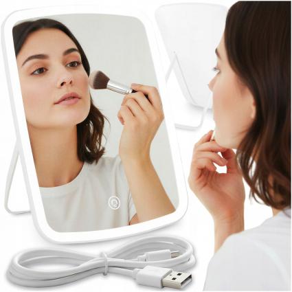LUSTERKOKOSMETYCZNEDOMAKIJAŻUPODŚWIETLANELEDREGULOWANEBEZPRZEWODOWE