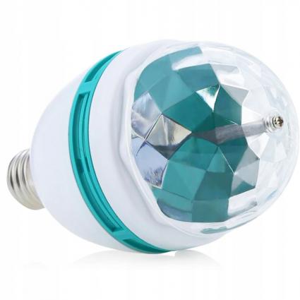 DISCOŻARÓWKAOBROTOWAE27RGBKULADISCODYSKOTEKOWAStanopakowaniaoryginalne