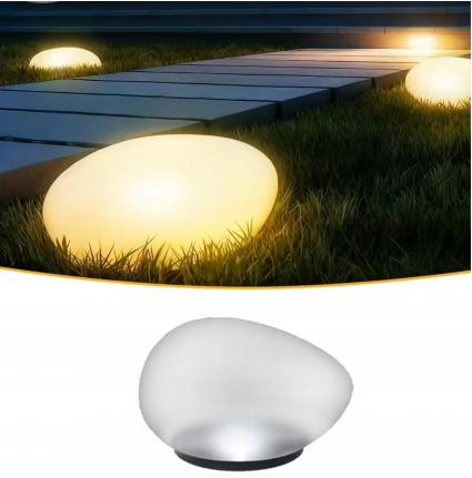 LampasolarnakamieńleddoogroduszklanaogrodowazczujnikiemzmierzchuStanopakowaniaoryginalne