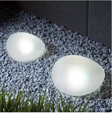 LampasolarnakamieńleddoogroduszklanaogrodowazczujnikiemzmierzchuZasilanieakumulatorowesolarne