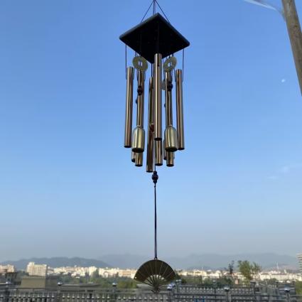 Dzwonkiwietrzneantycznebrązowemetalowedoogrodu66cmozdobazawieszkaRodzajdekoracja