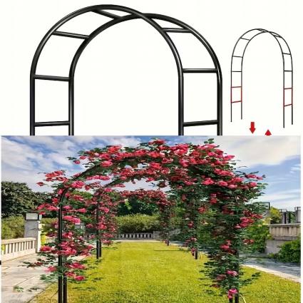 PergolaOgrodowaŁukowaTarasowaDoRóżKwiatów140x38x240CMOCYNKSzerokośćcałkowita38cm