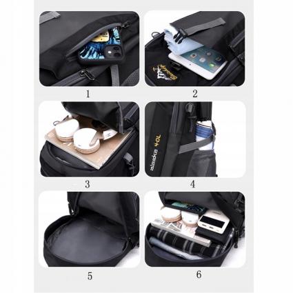 PLECAKTAKTYCZNYWODOODPORNYTURYSTYCZNY40LSZKOLNYWIELOFUNKCYJNYWzórdominującybezwzoru