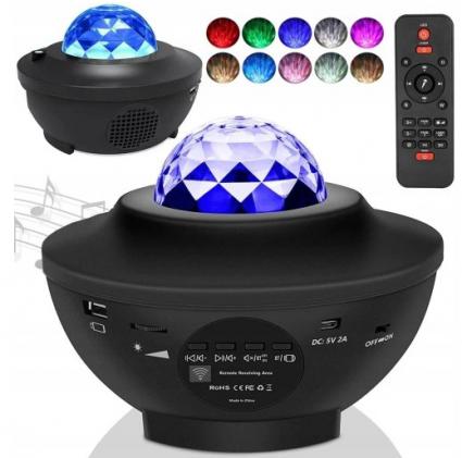 PROJEKTORRZUTNIKGWIAZDPLANETARIUMLAMPKANOCNANIEBANASUFITLEDPILOTStanopakowaniaoryginalne