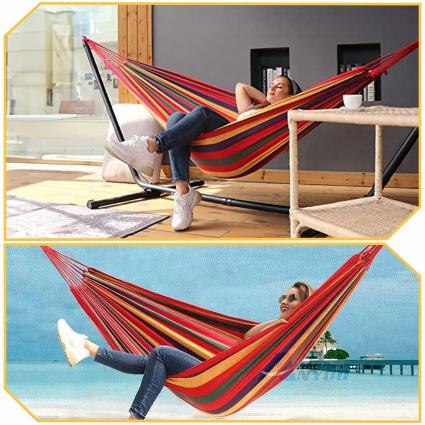 HAMAKOGRODOWYZESTELAŻEMDWUOSOBOWYSTOJAKDOHAMAKASTALOWY+POKROWIECMateriałstelażametal