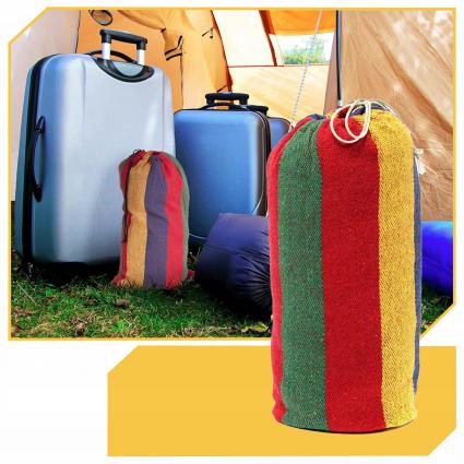 HAMAKOGRODOWYZESTELAŻEMDWUOSOBOWYSTOJAKDOHAMAKASTALOWY+POKROWIECTypmateriałowy