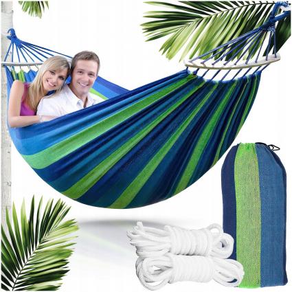 HamakDwuosobowy2OsobowyXXLOgrodowyHuśtawka+PokrowiecLinkiMOCNY