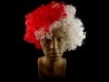 Peruka kibica Afro EURO 2012 ! Biało czerwona