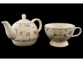 DUO TEA FOR ONE FILIŻANKA Z DZBANKIEM KWIATY 